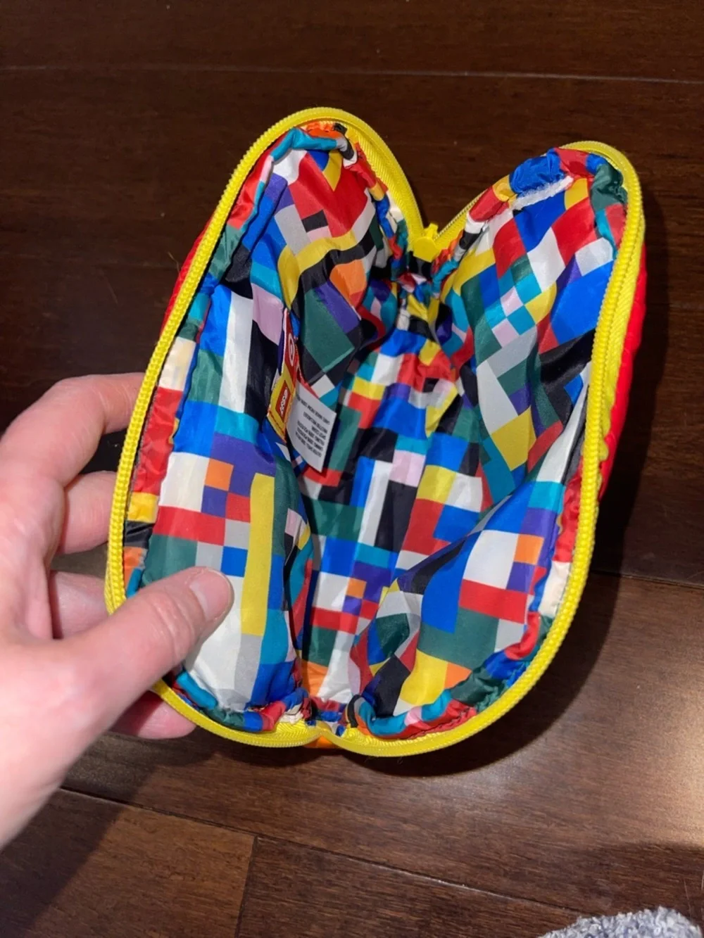 lego x target limited edition collaboration puffy zip pouch
